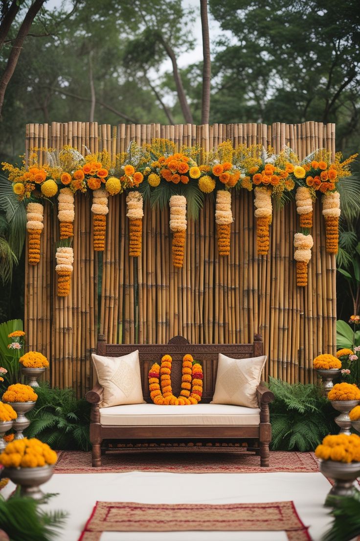 Aesthetic Haldi wedding Decor 2025